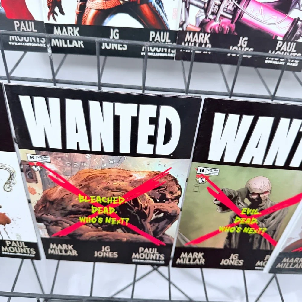 Wanted 1 Death Row Edition, 2-6 & Dossier lot Mark Millar JG Jones Top Cow